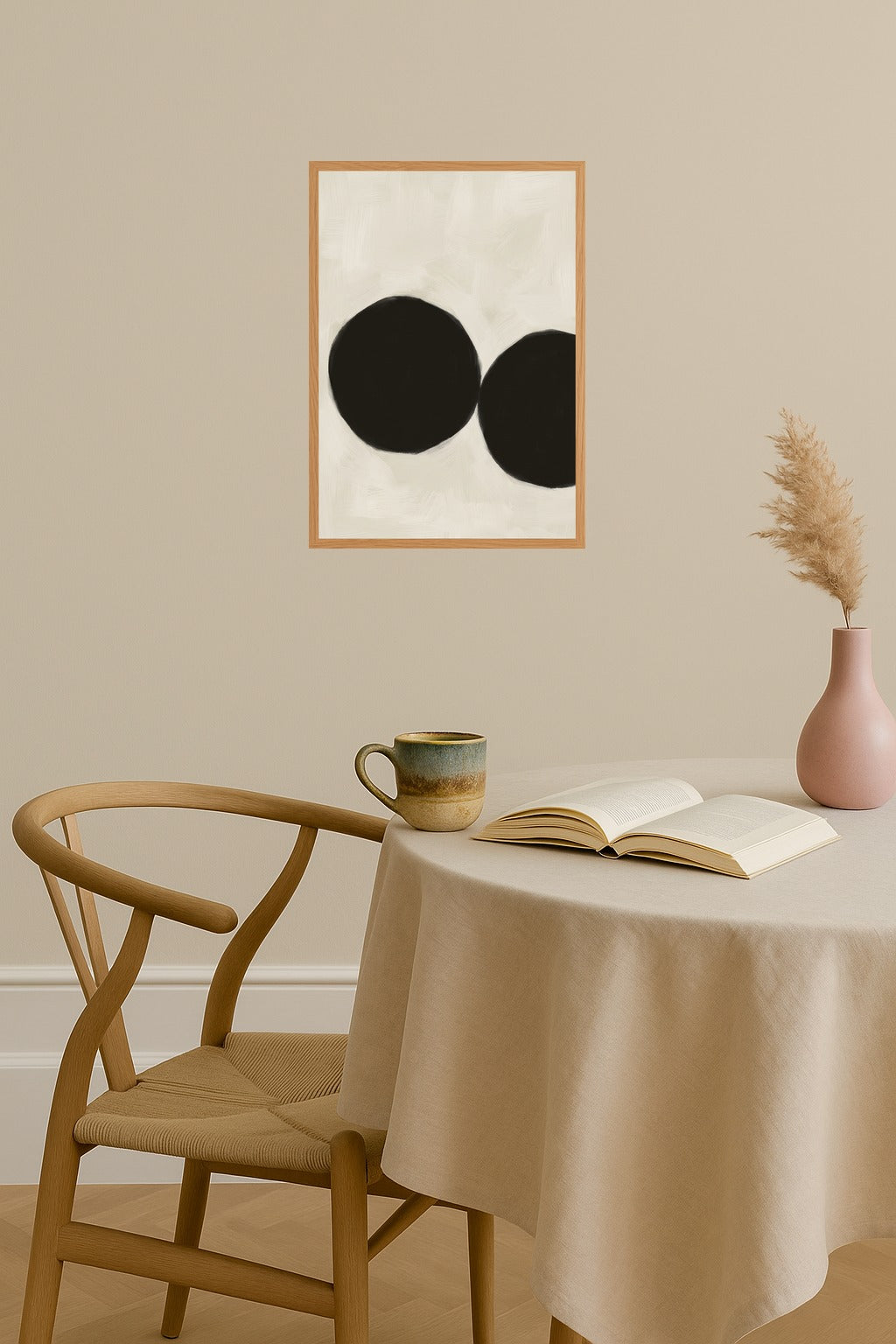Poster mockup - Single poster in Nordic interior