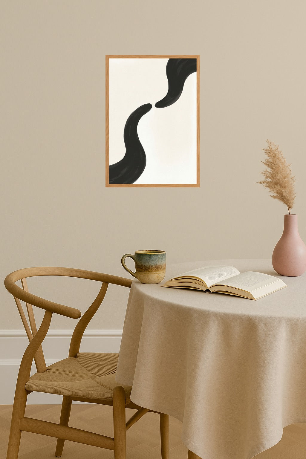 Poster mockup - Single poster in Nordic interior