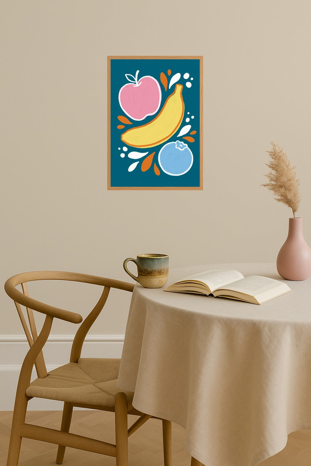 Poster mockup - Single poster in Nordic interior