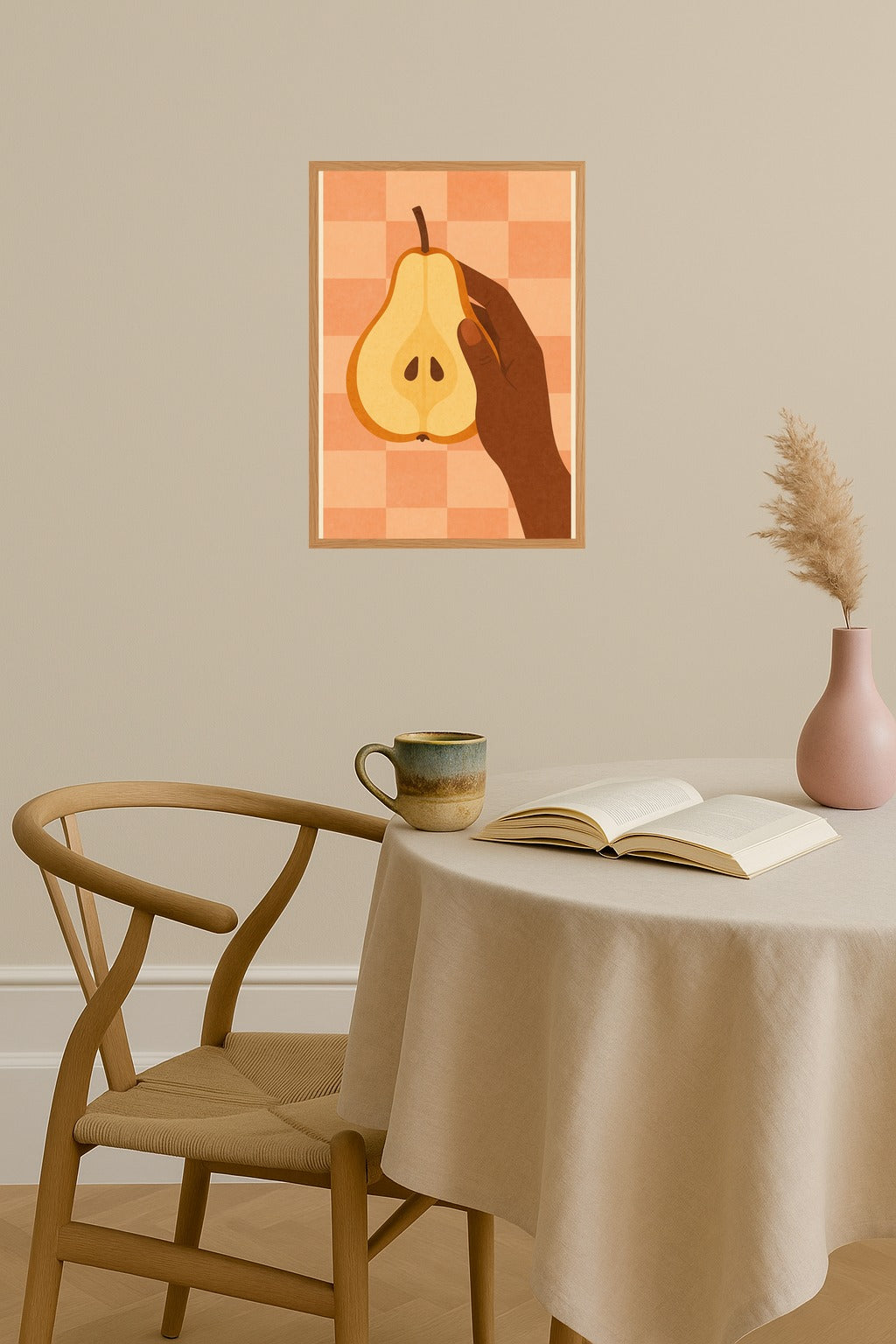 Poster mockup - Single poster in Nordic interior
