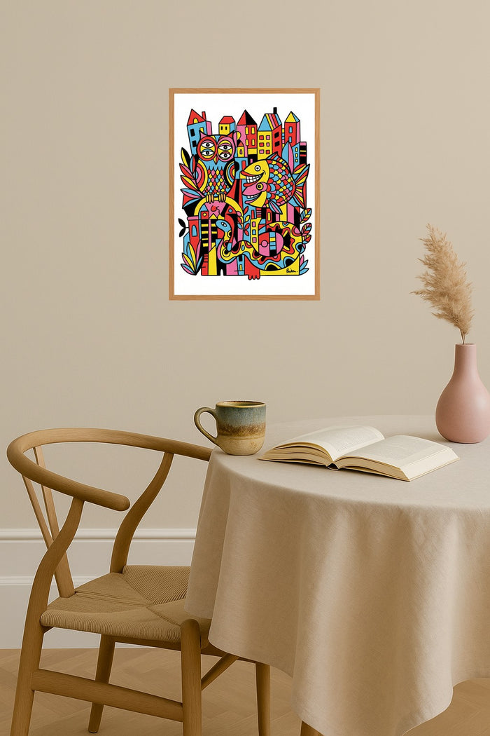 Poster mockup - Single poster in Nordic interior