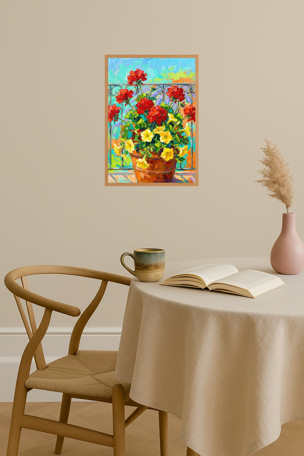 Poster mockup - Single poster in Nordic interior