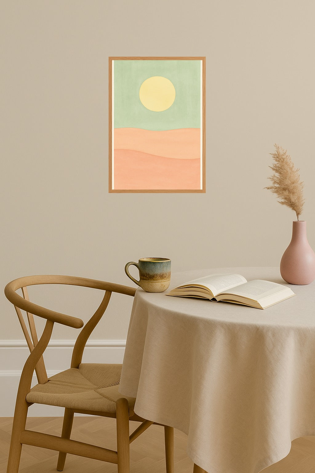 Poster mockup - Single poster in Nordic interior