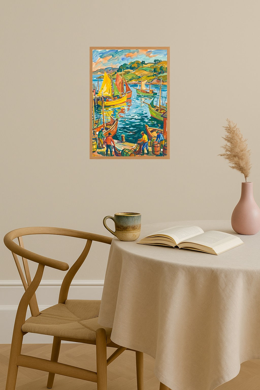 Poster mockup - Single poster in Nordic interior