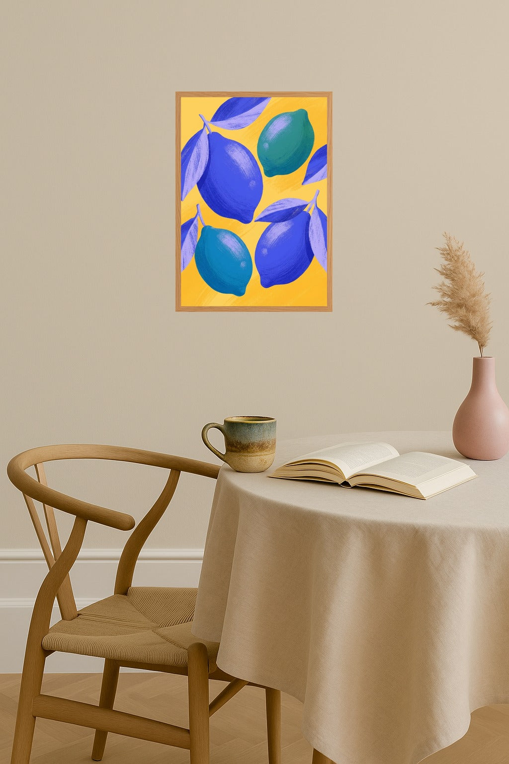 Poster mockup - Single poster in Nordic interior