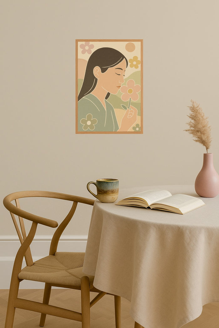 Poster mockup - Single poster in Nordic interior