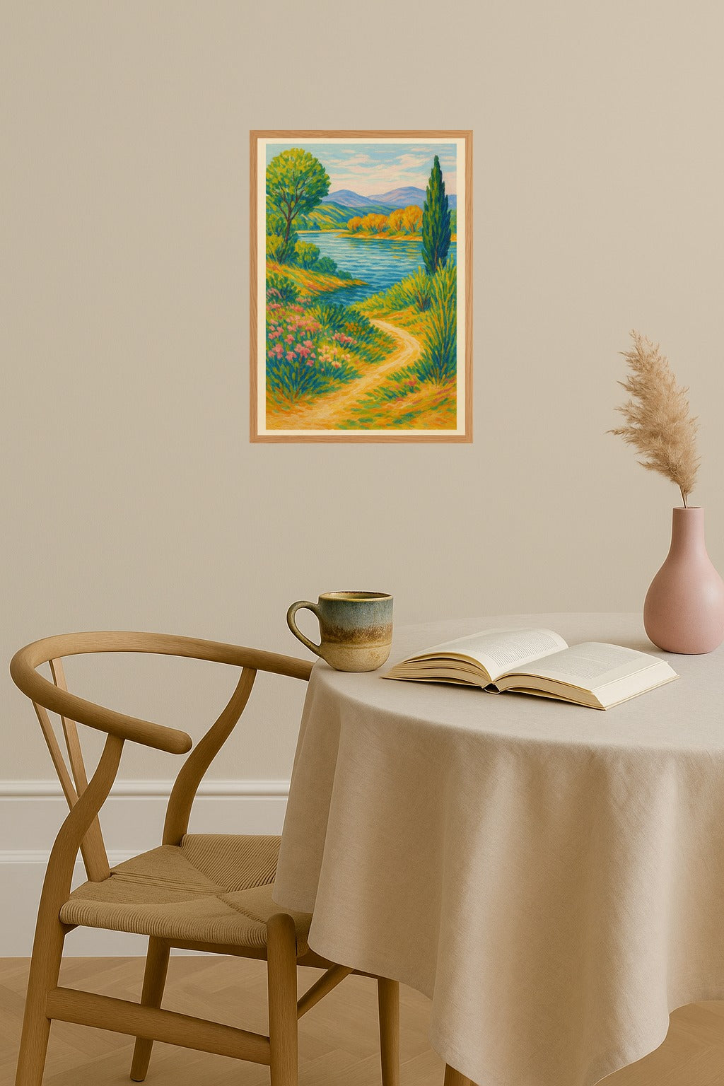 Poster mockup - Single poster in Nordic interior