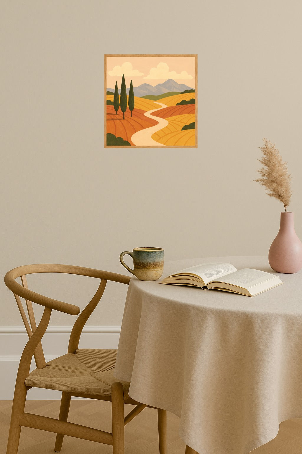 Poster mockup - Single poster in Nordic interior