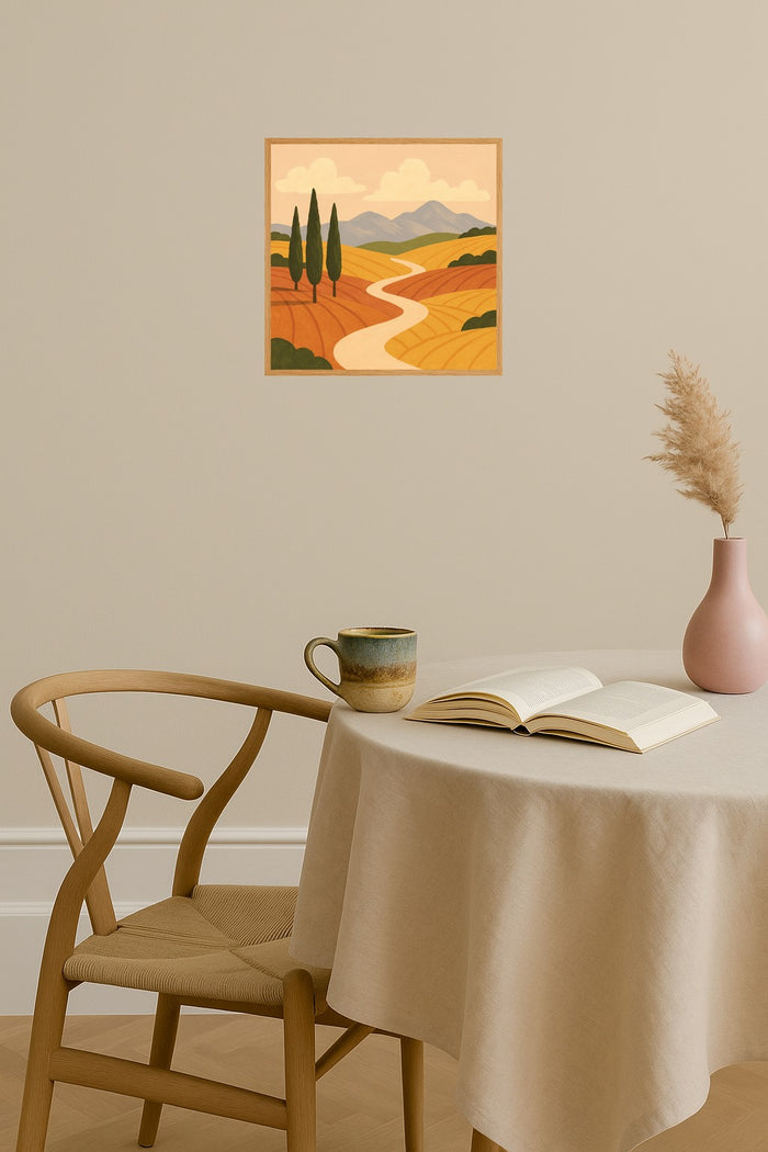 Poster mockup - Single poster in Nordic interior