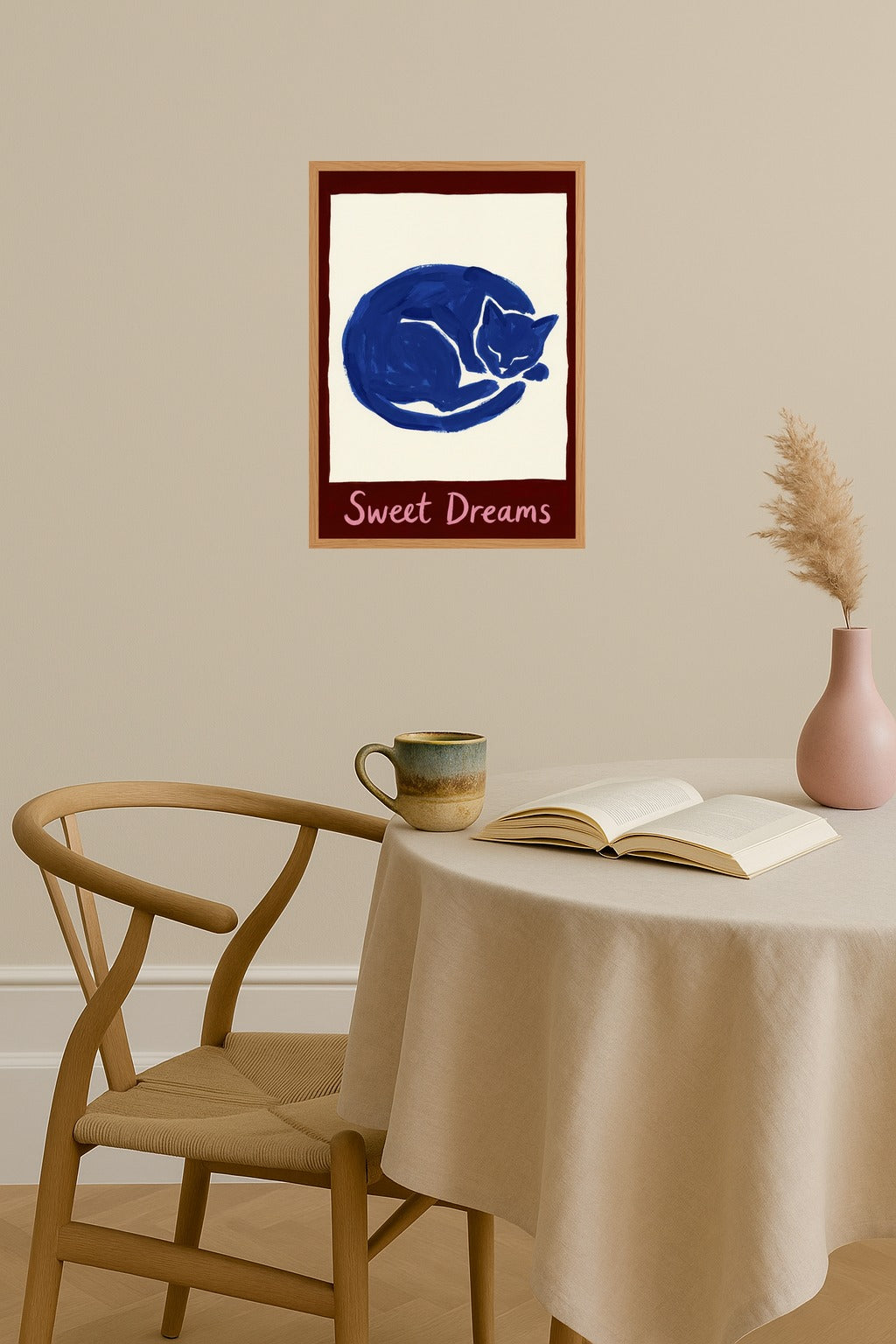 Poster mockup - Single poster in Nordic interior