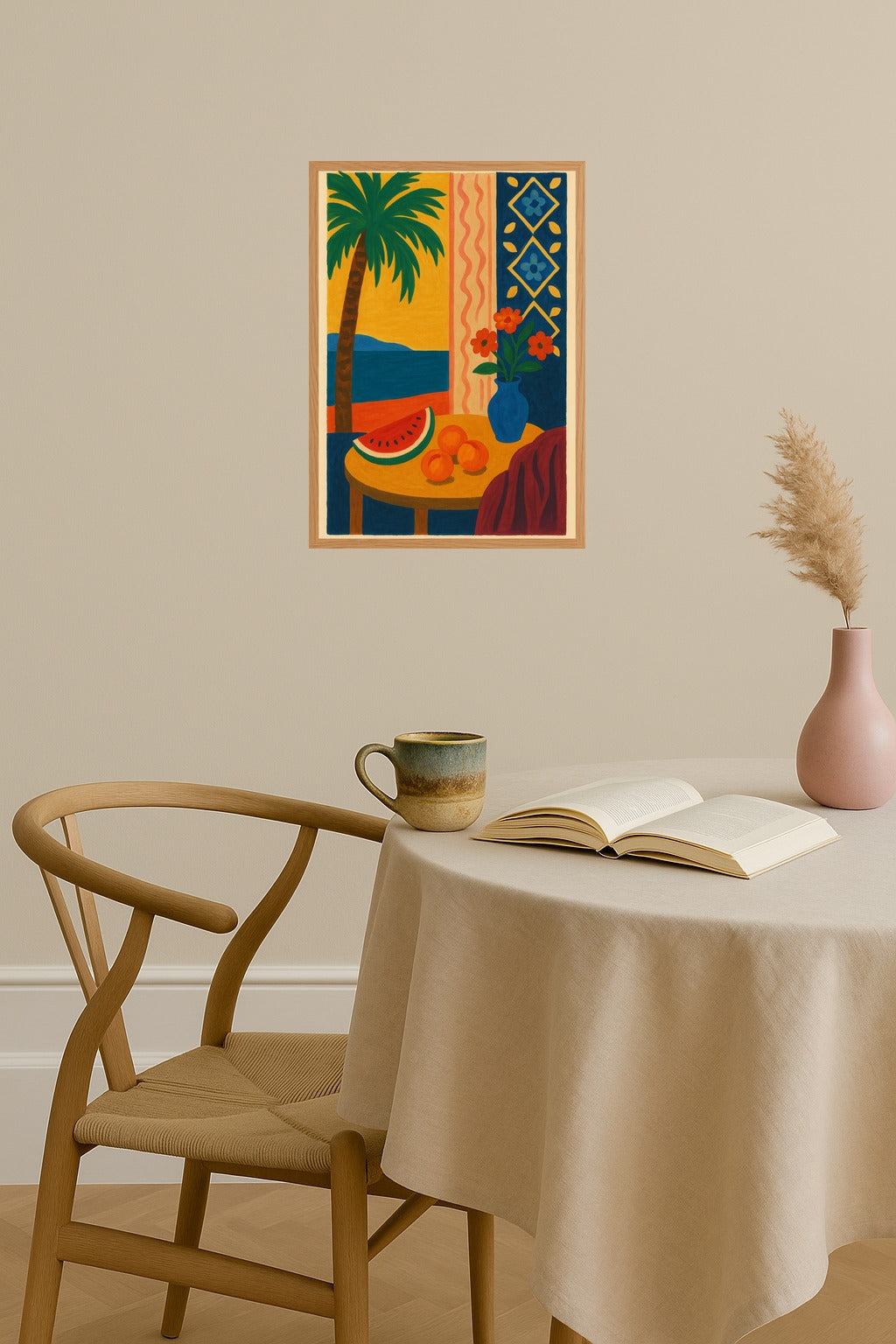 Poster mockup - Single poster in Nordic interior