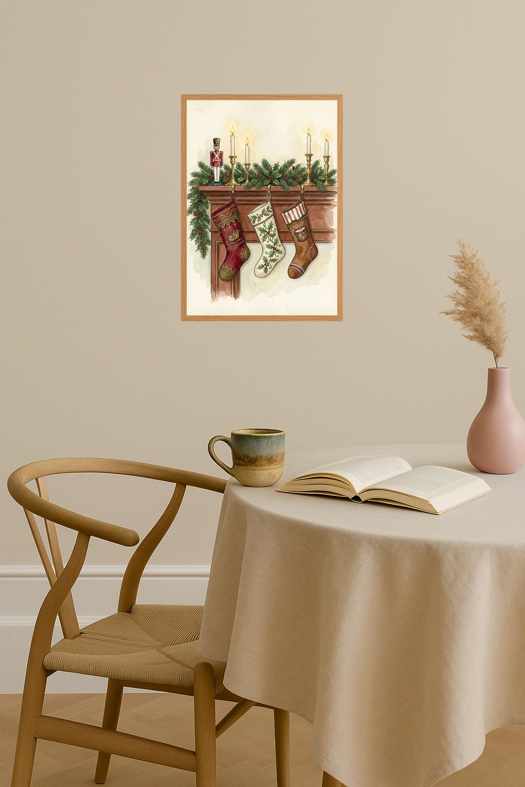 Poster mockup - Single poster in Nordic interior