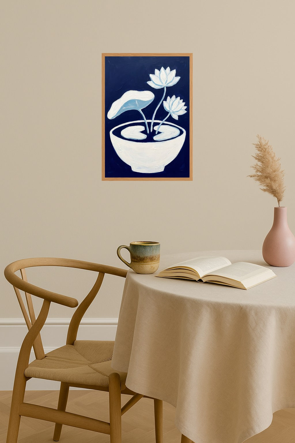 Poster mockup - Single poster in Nordic interior
