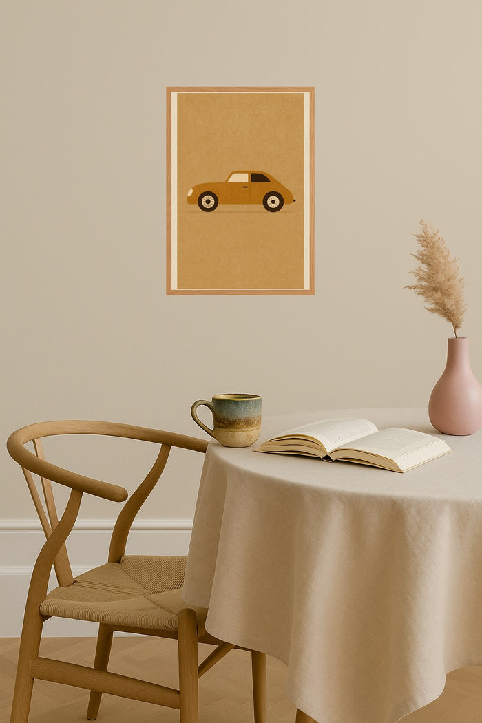 Poster mockup - Single poster in Nordic interior