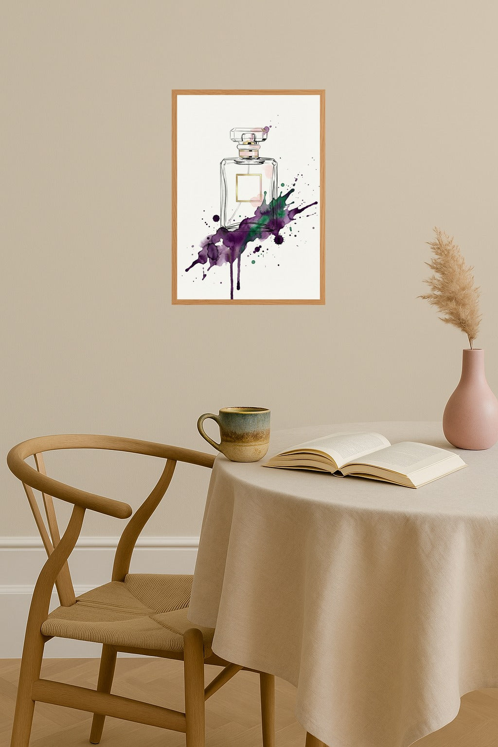 Poster mockup - Single poster in Nordic interior