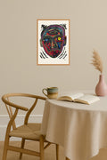 Poster mockup - Single poster in Nordic interior