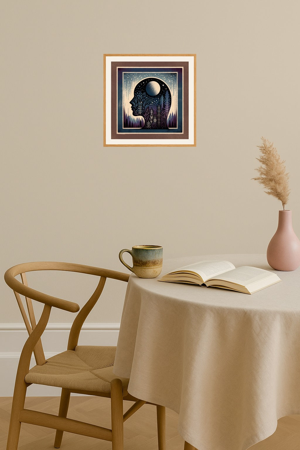 Poster mockup - Single poster in Nordic interior