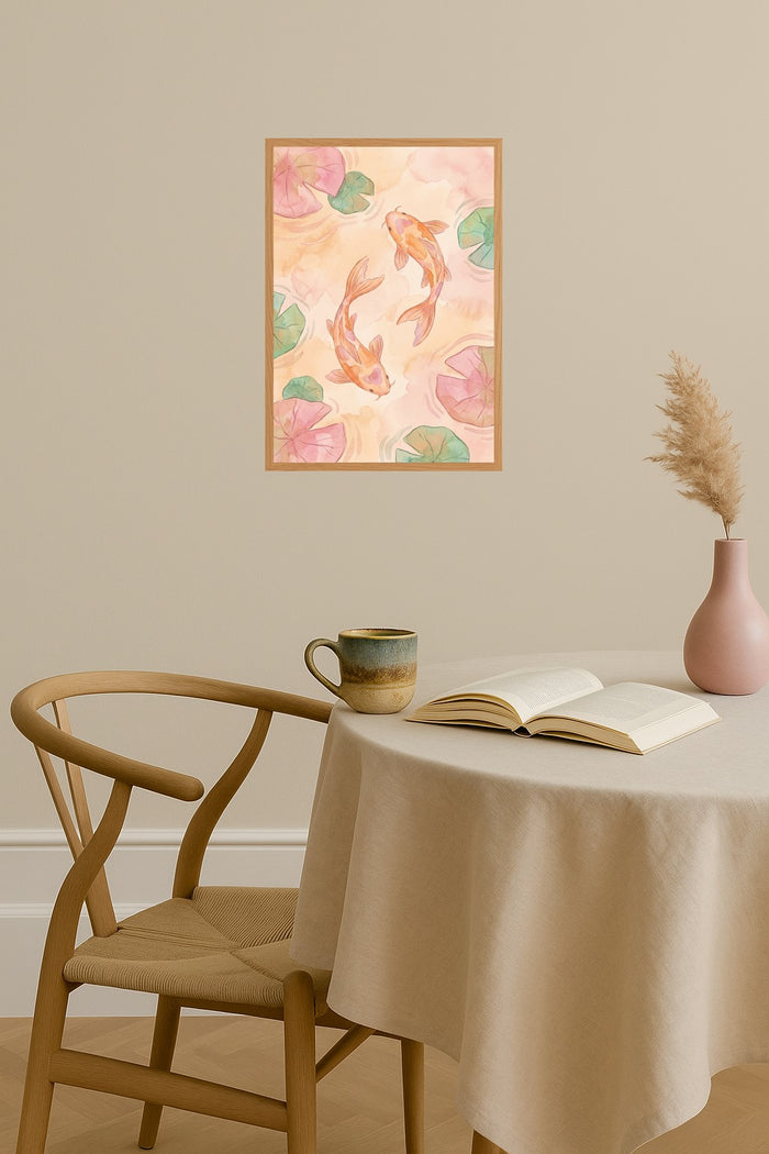 Poster mockup - Single poster in Nordic interior