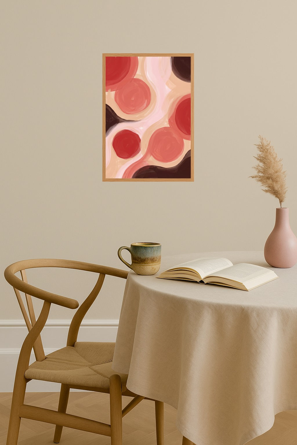 Poster mockup - Single poster in Nordic interior