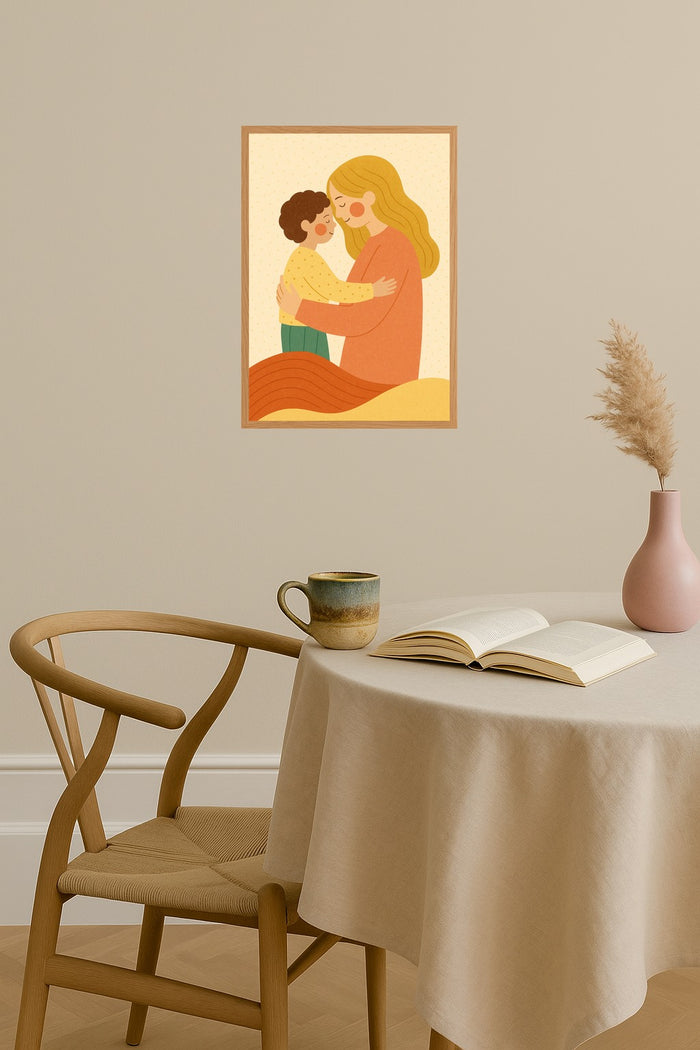 Poster mockup - Single poster in Nordic interior