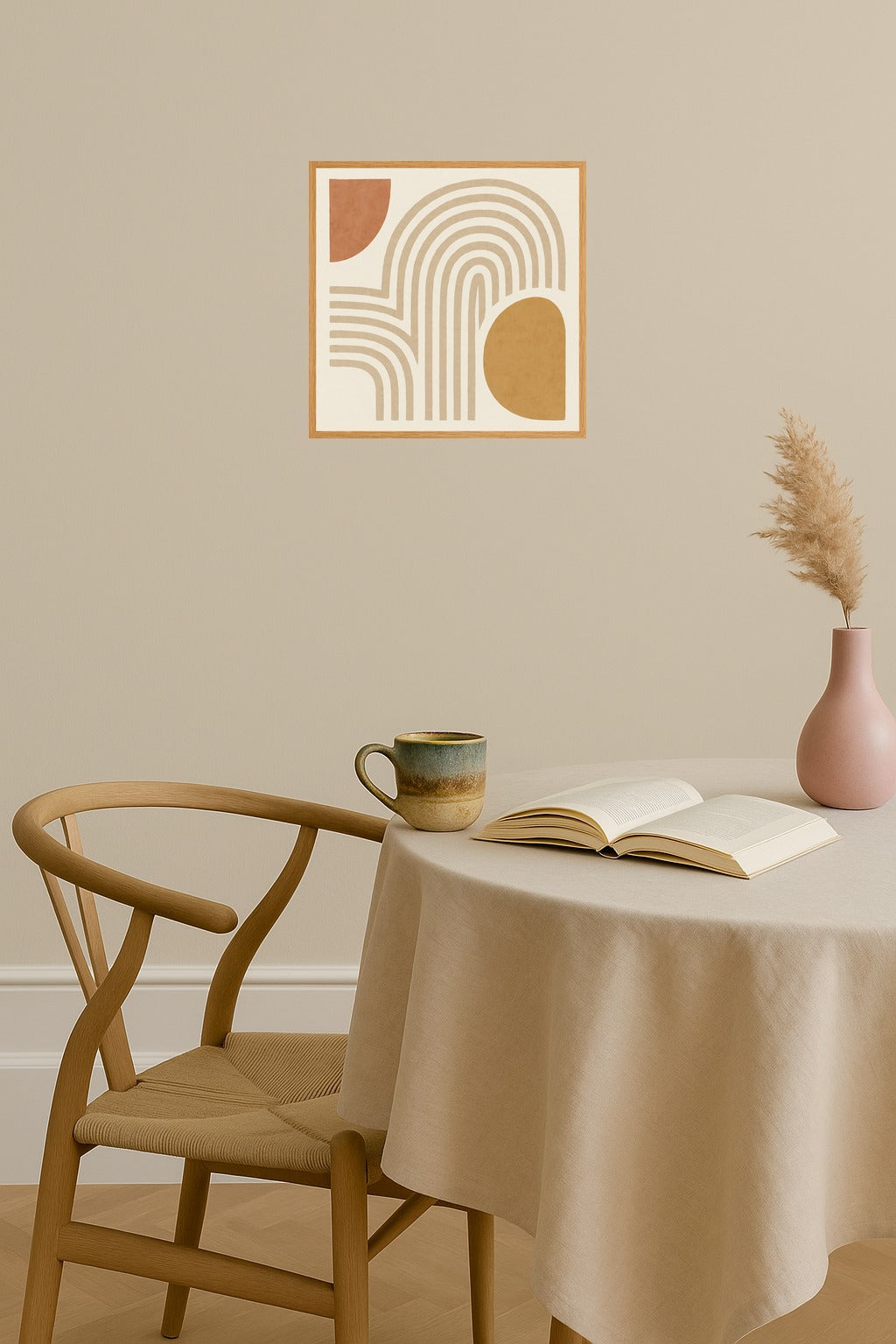 Poster mockup - Single poster in Nordic interior