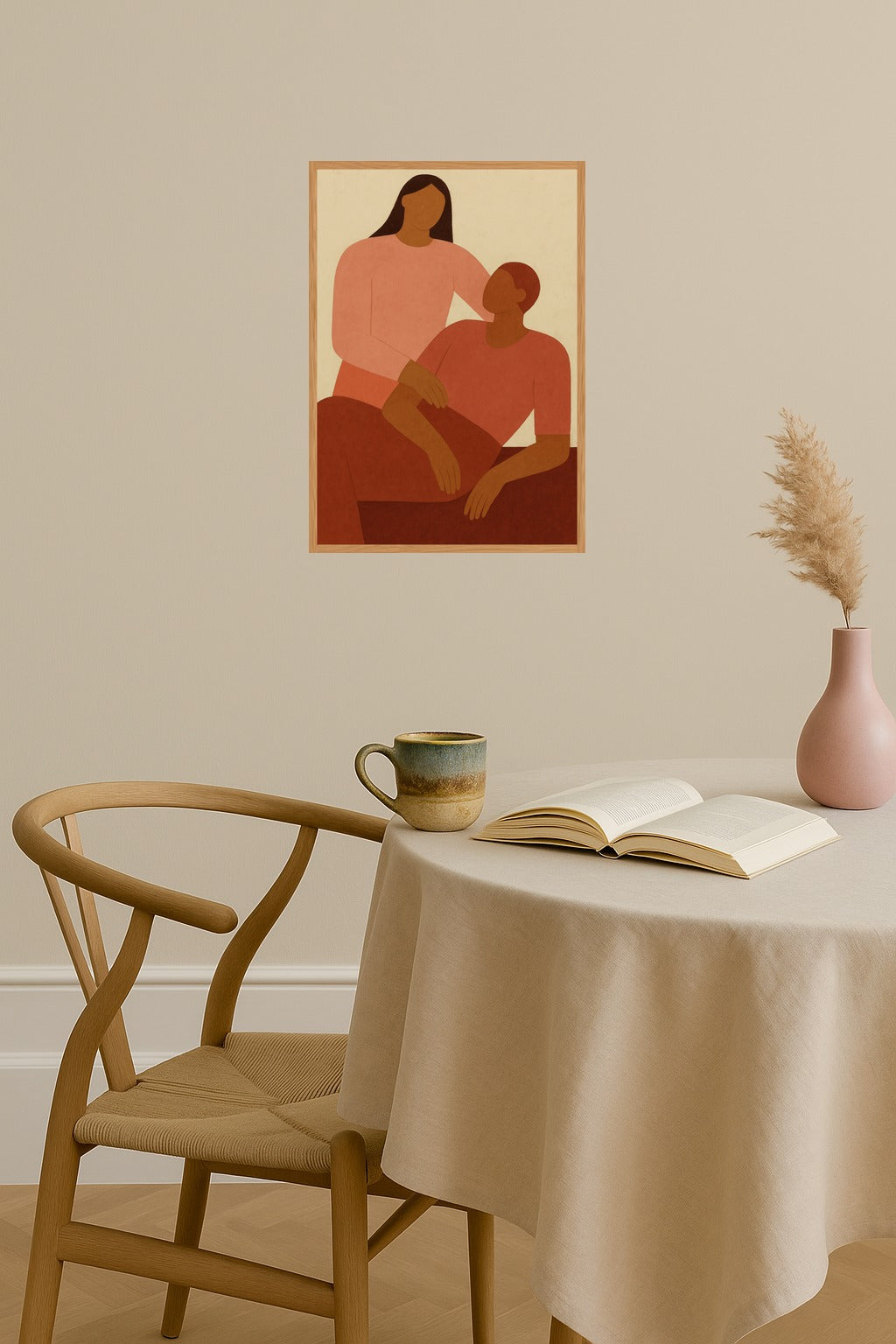 Poster mockup - Single poster in Nordic interior