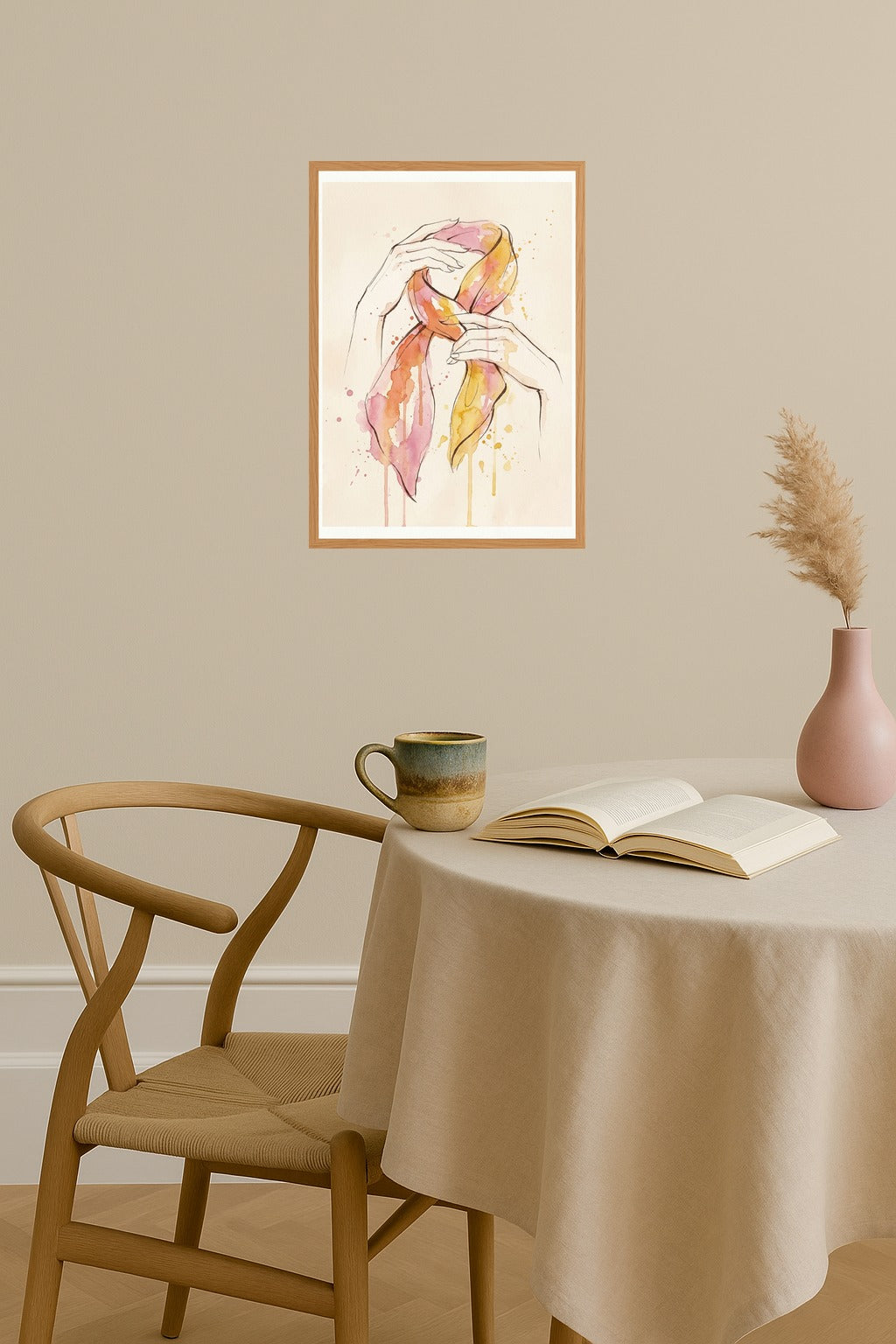 Poster mockup - Single poster in Nordic interior