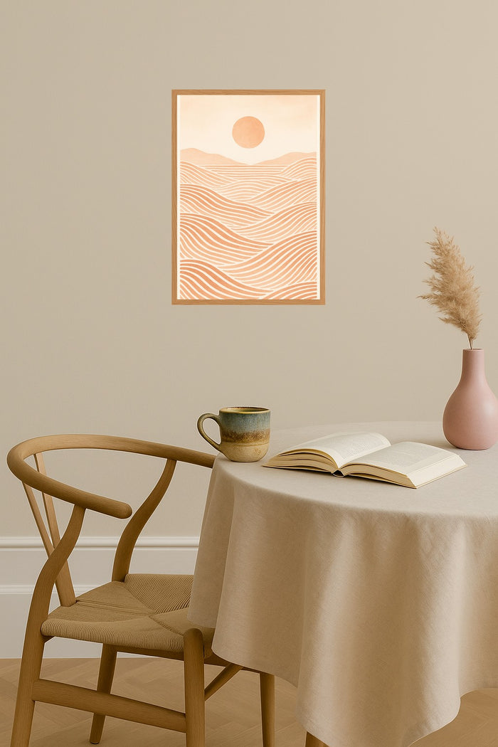 Poster mockup - Single poster in Nordic interior
