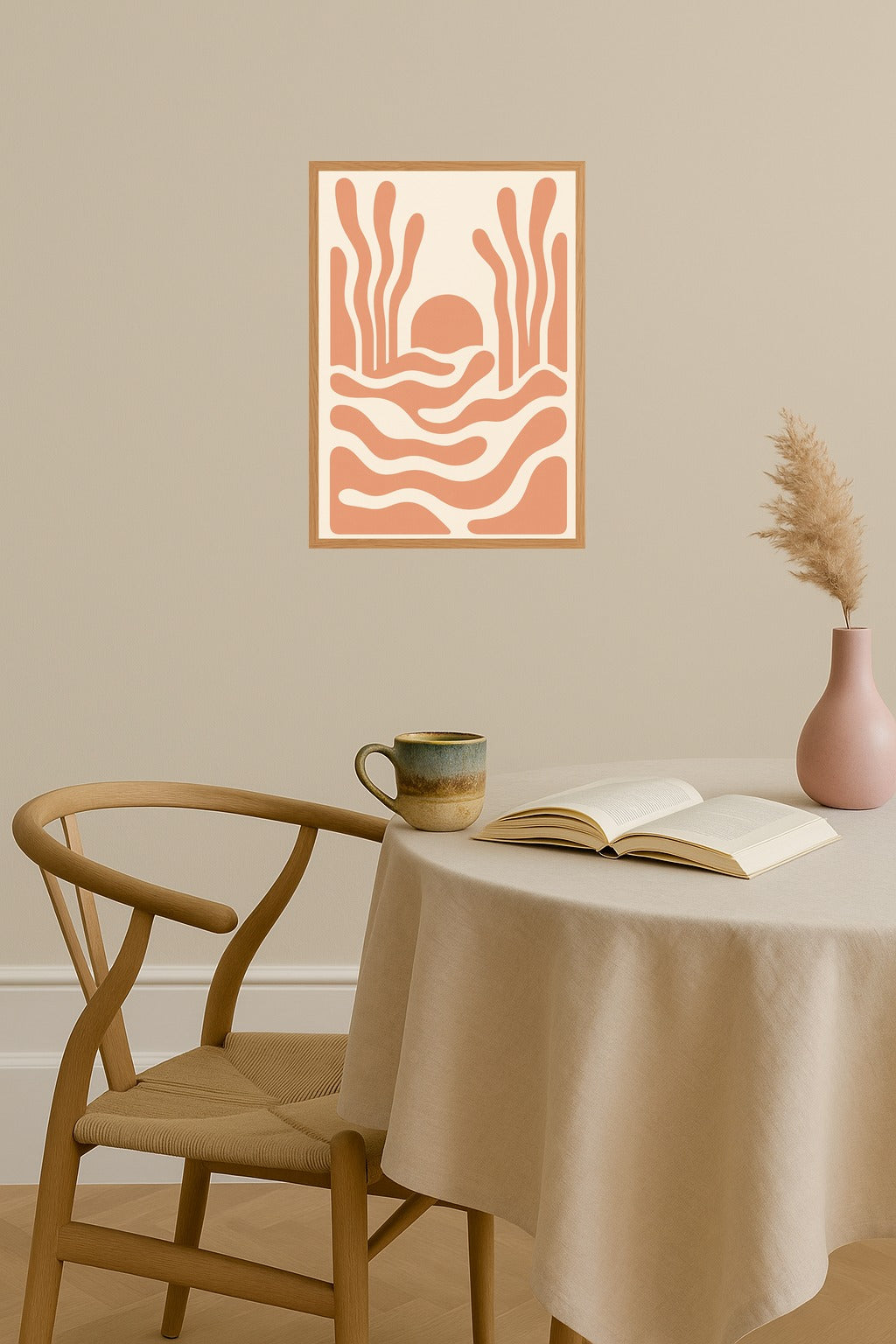 Poster mockup - Single poster in Nordic interior