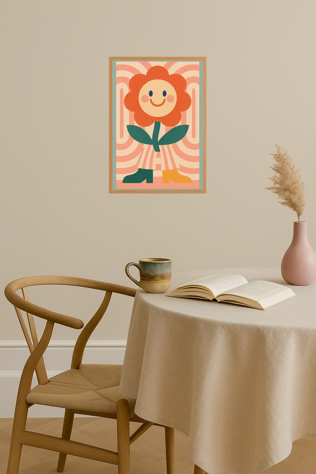 Poster mockup - Single poster in Nordic interior