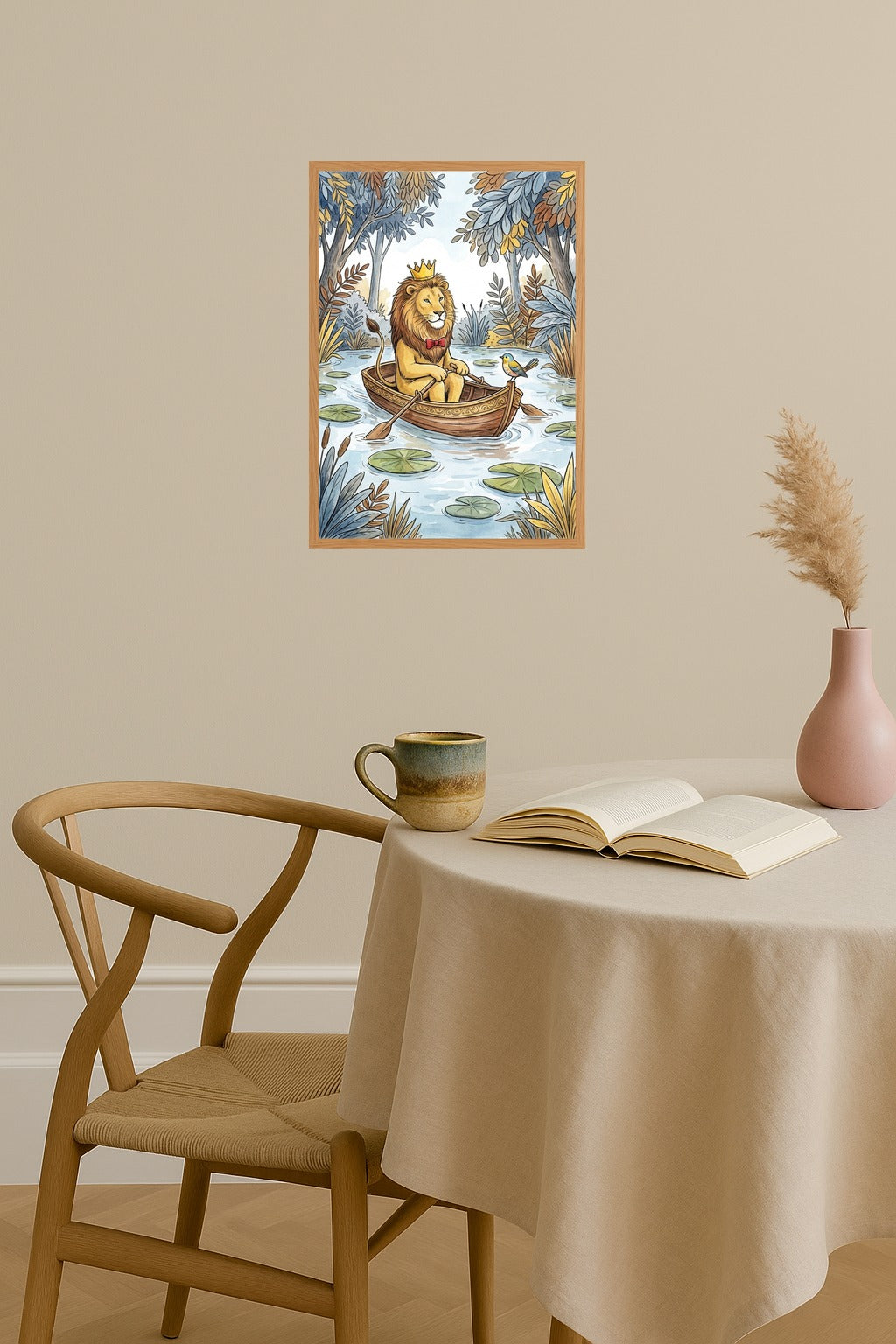 Poster mockup - Single poster in Nordic interior