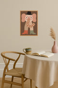 Poster mockup - Single poster in Nordic interior