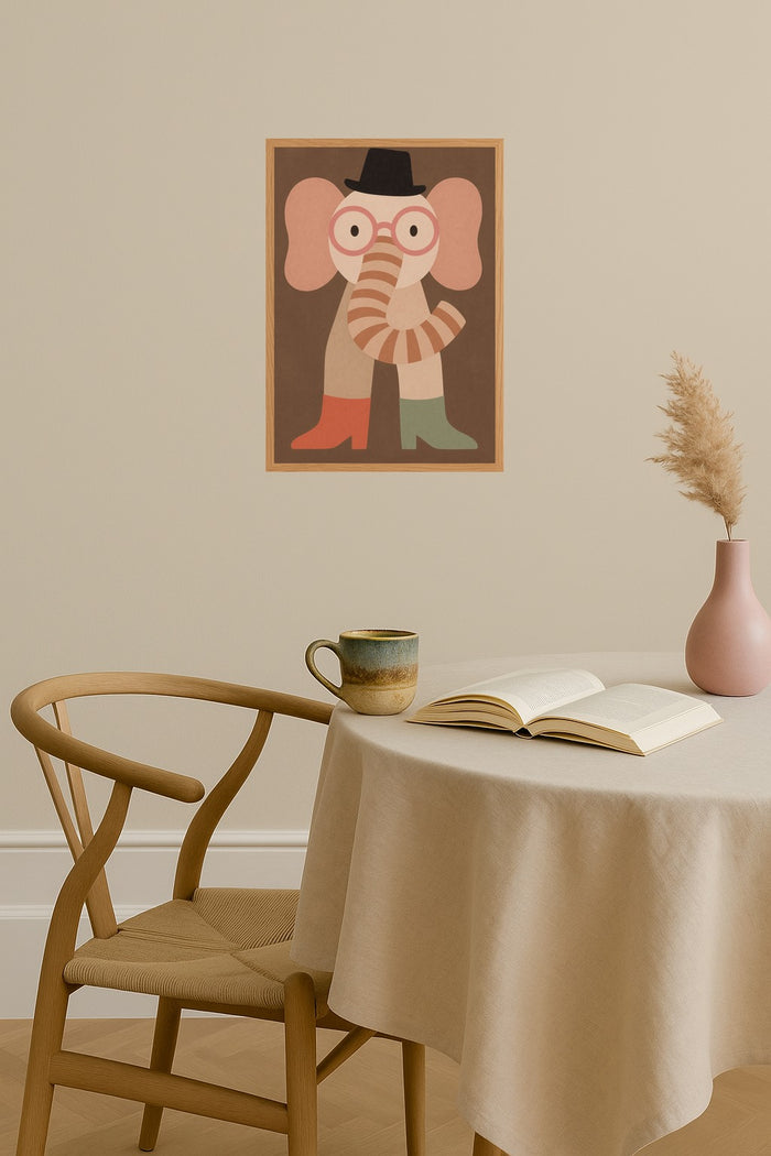 Poster mockup - Single poster in Nordic interior
