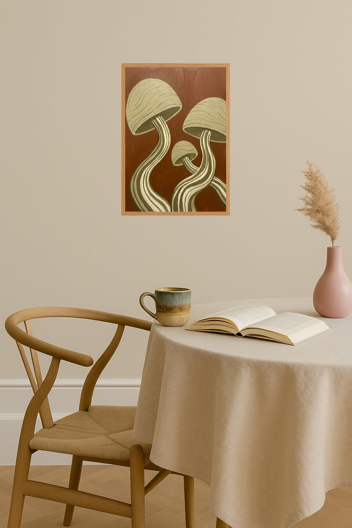 Poster mockup - Single poster in Nordic interior