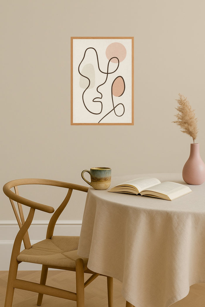 Poster mockup - Single poster in Nordic interior