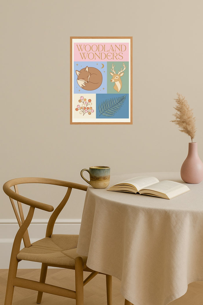 Poster mockup - Single poster in Nordic interior