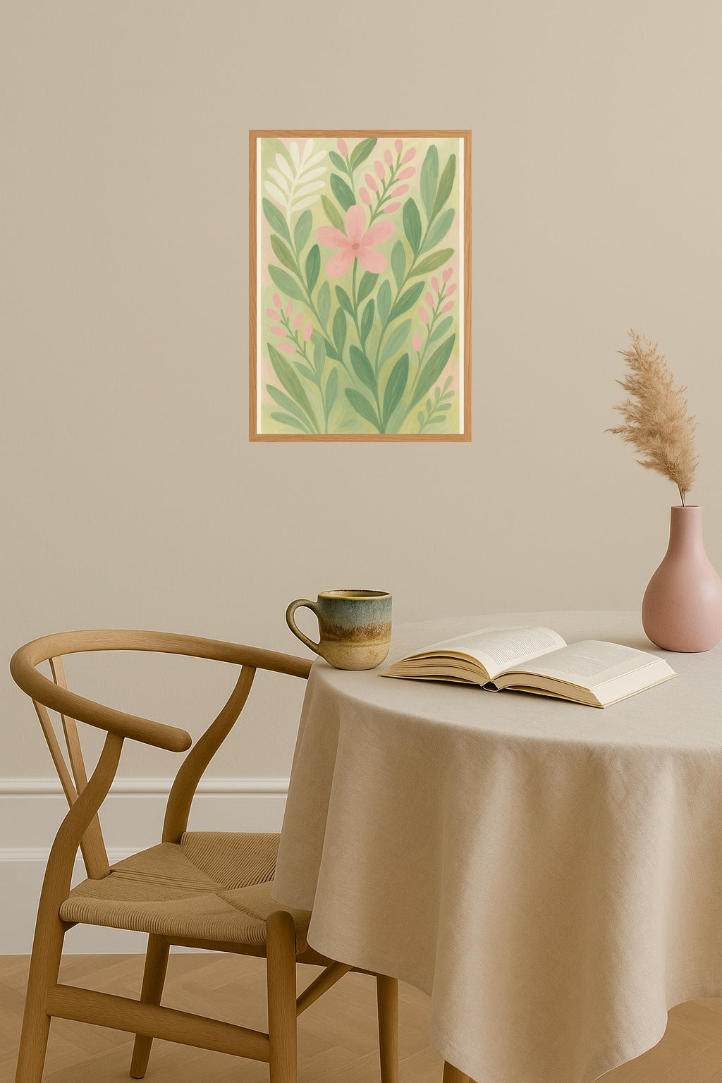 Poster mockup - Single poster in Nordic interior