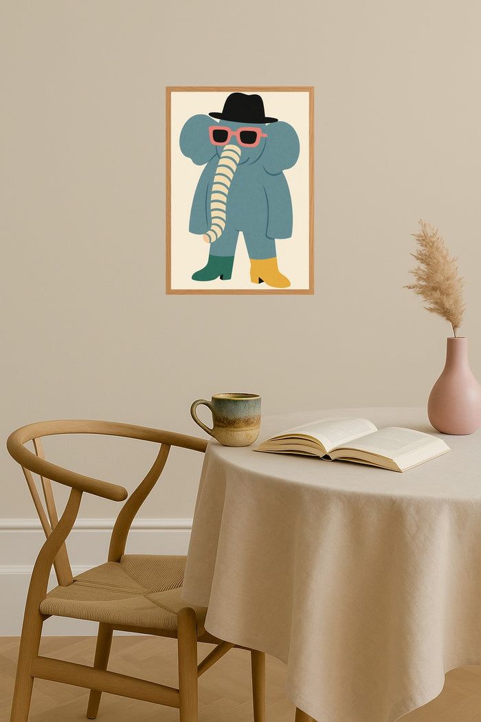 Poster mockup - Single poster in Nordic interior