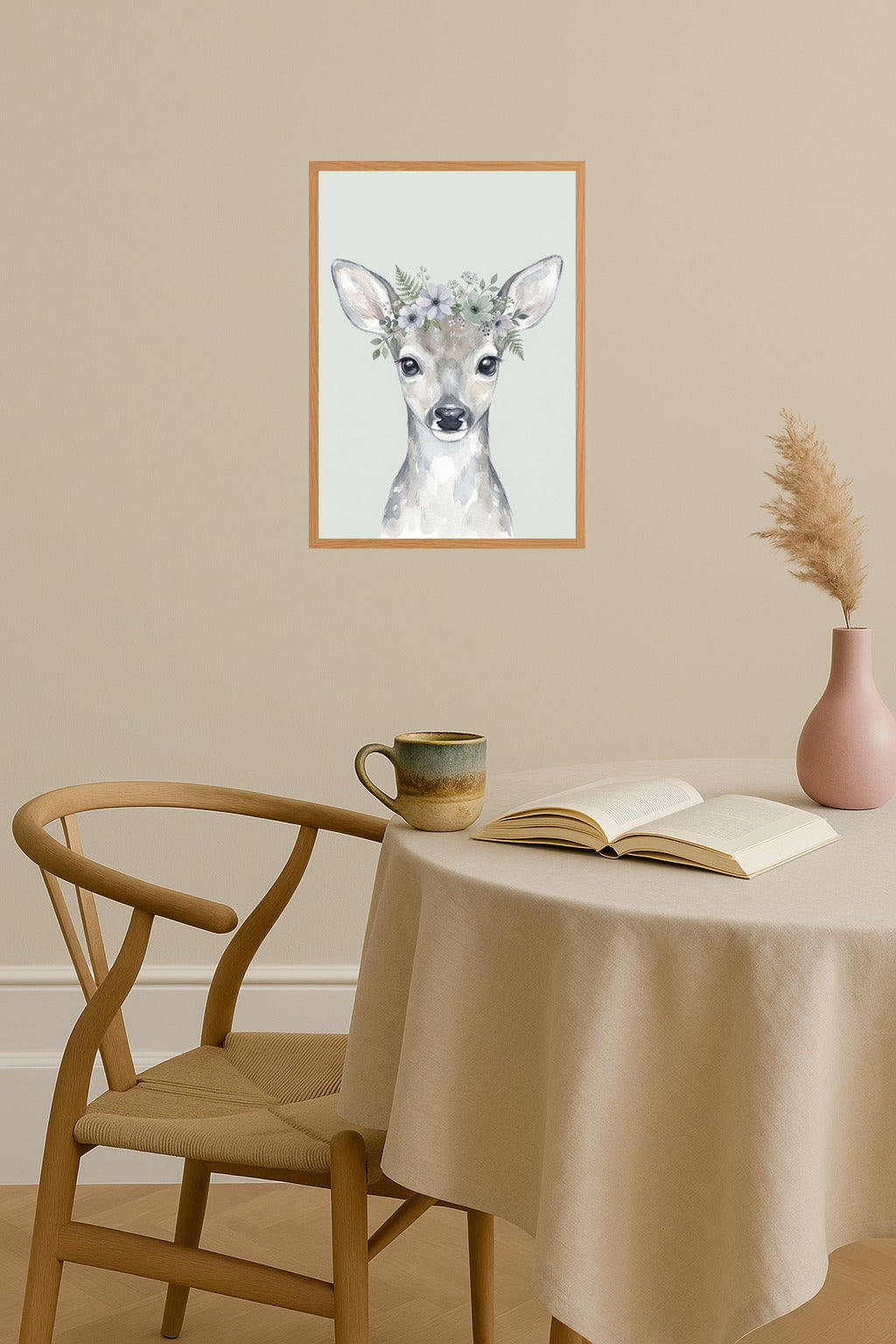 Poster mockup - Single poster in Nordic interior