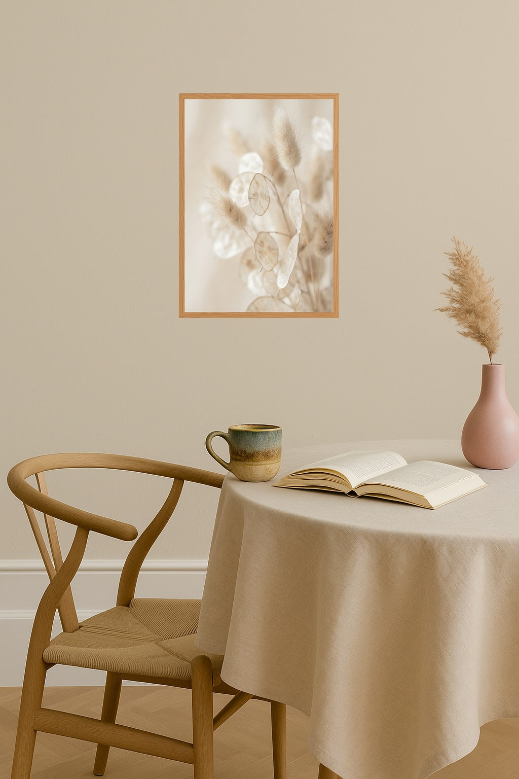 Poster mockup - Single poster in Nordic interior