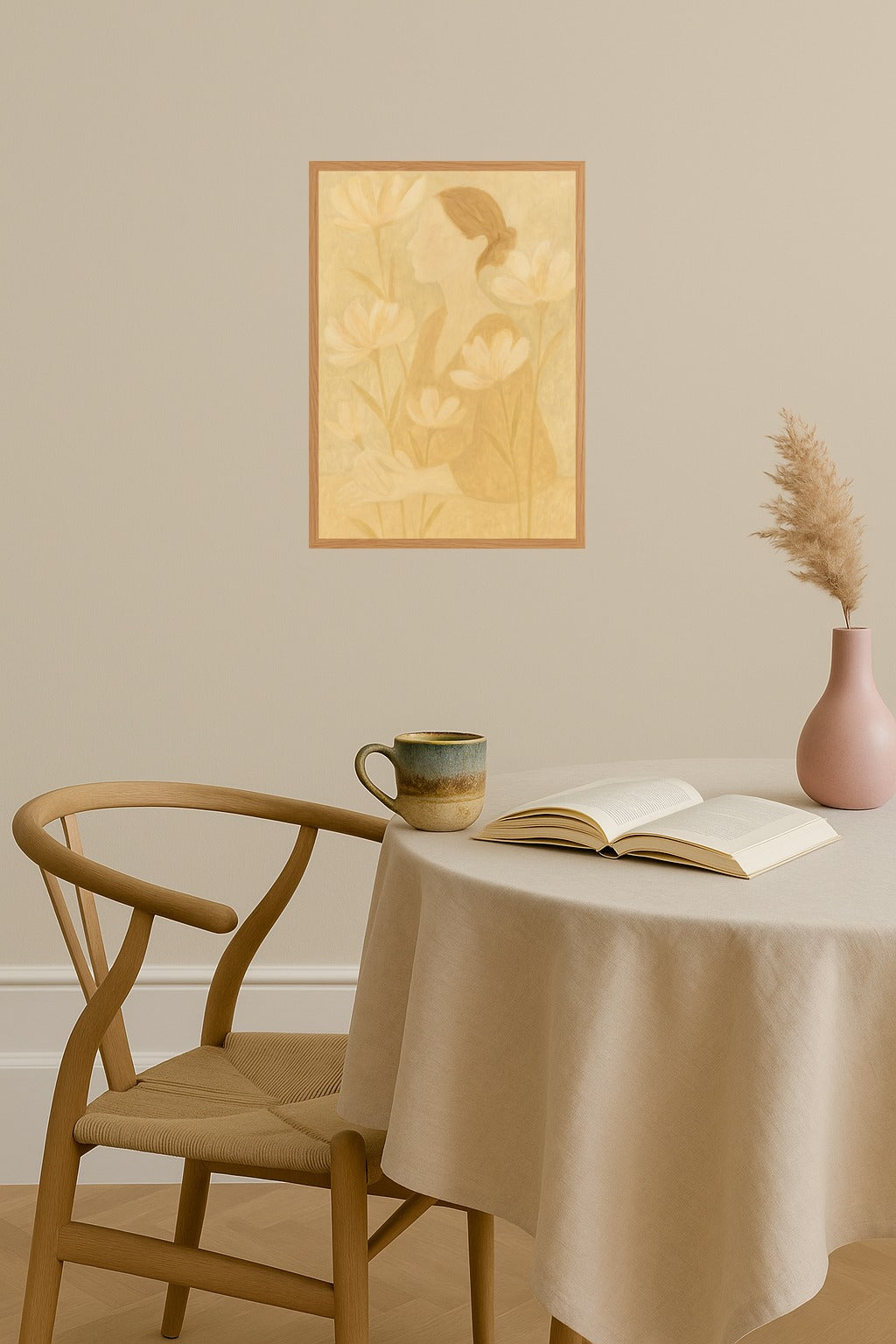 Poster mockup - Single poster in Nordic interior