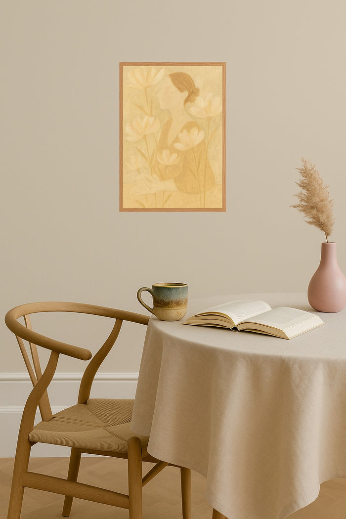 Poster mockup - Single poster in Nordic interior