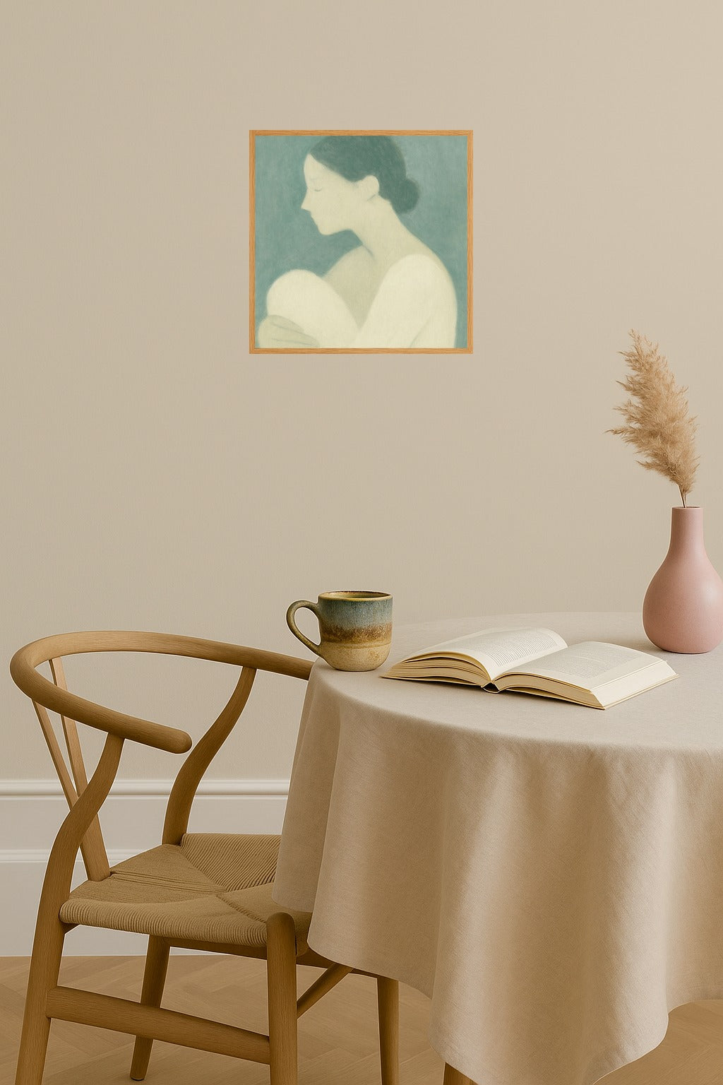 Poster mockup - Single poster in Nordic interior