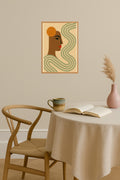Poster mockup - Single poster in Nordic interior