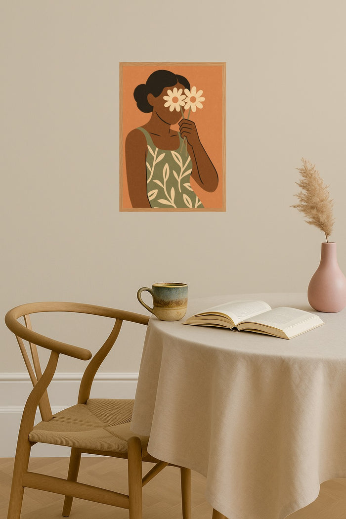Poster mockup - Single poster in Nordic interior