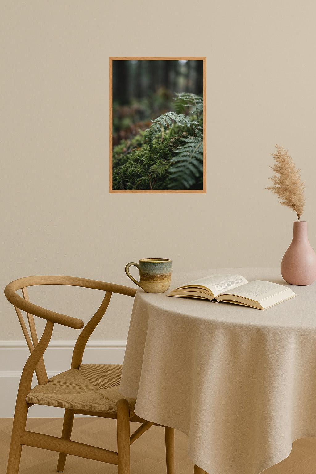 Poster mockup - Single poster in Nordic interior