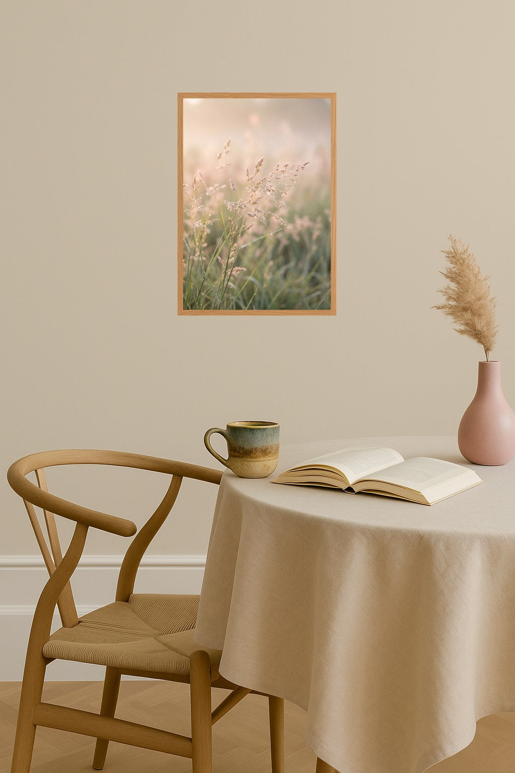 Poster mockup - Single poster in Nordic interior