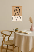 Poster mockup - Single poster in Nordic interior
