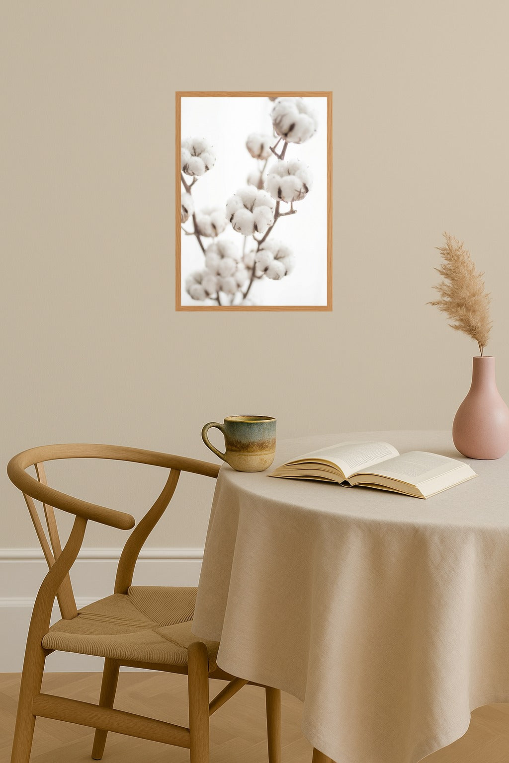 Poster mockup - Single poster in Nordic interior