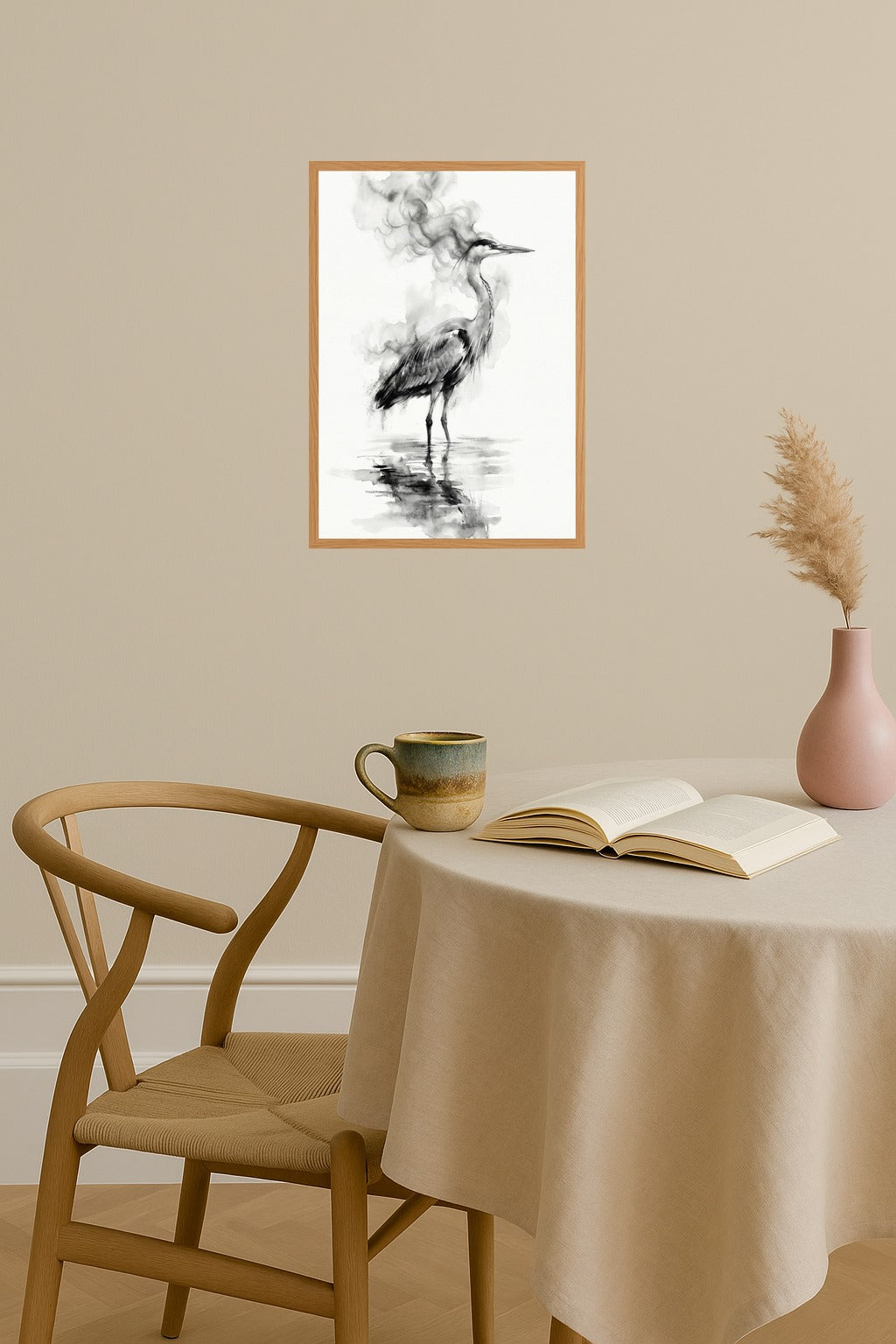 Poster mockup - Single poster in Nordic interior